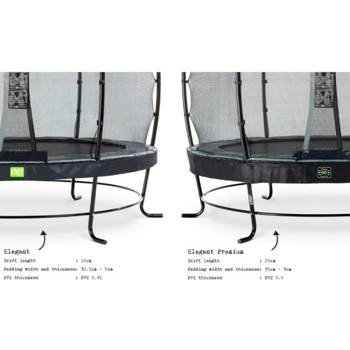 Батут  EXIT Elegant Premium 305 cm black Deluxe - фото №4